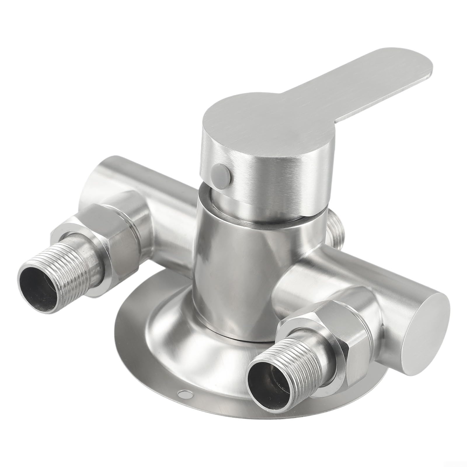 Rubinetto per doccia da bagno a parete, rubinetto dell'acqua in acciaio inossidabile 304, valvola con maniglia in metallo miscelatore acqua calda e fredda