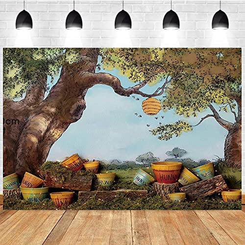 Image of 5x3ft/7x5ft/9x6ft 3D Cartoon Honeycomb Photography Background Cloth Polyester Backdrop Studio Props (5x3FT/1.5x0.9m)