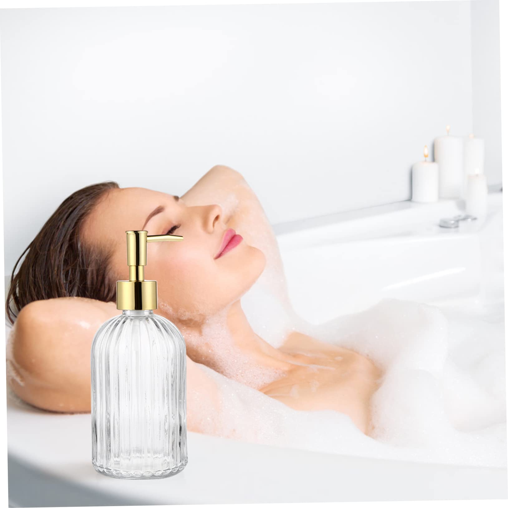 TOPBATHY 2pezzi Flaconi Dispenser Per Lozione Pompa Contenitore Per Dispenser Di Shampoo Flacone Pompa Creativo Per Uso Quotidiano