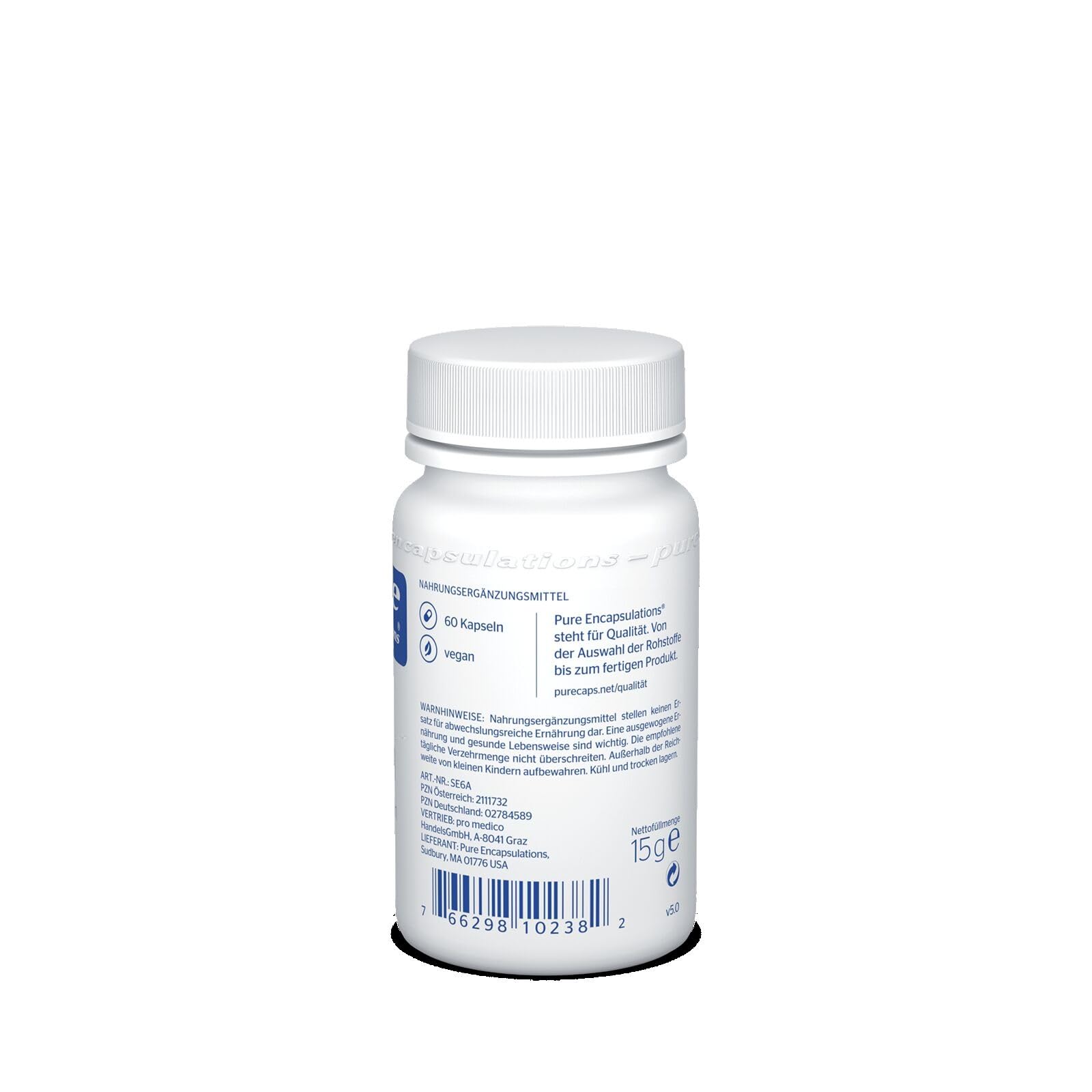 Pure Encapsulations - Selen (Selenmethionin) - Hochwertiges Selen für Schilddrüse und Immunsystem - 60 Kapseln