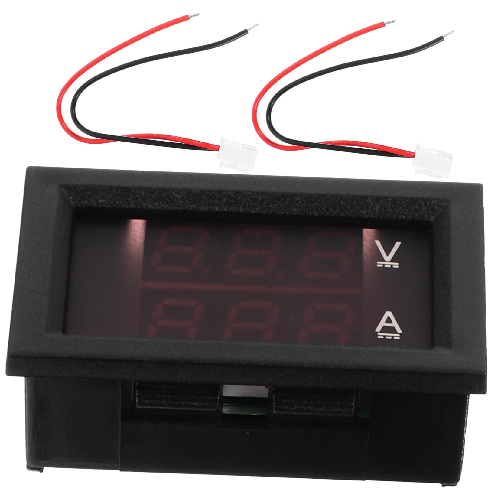 STOBAZA 10a Car Digital Voltmeter Ammeter Auto Car Battery Voltage Tester Dual Display High Accuracy for Automotive Electrical Testing Random Color