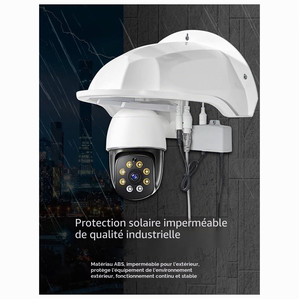 Housse de protection contre la pluie pour caméra de surveillance - 2 pièces