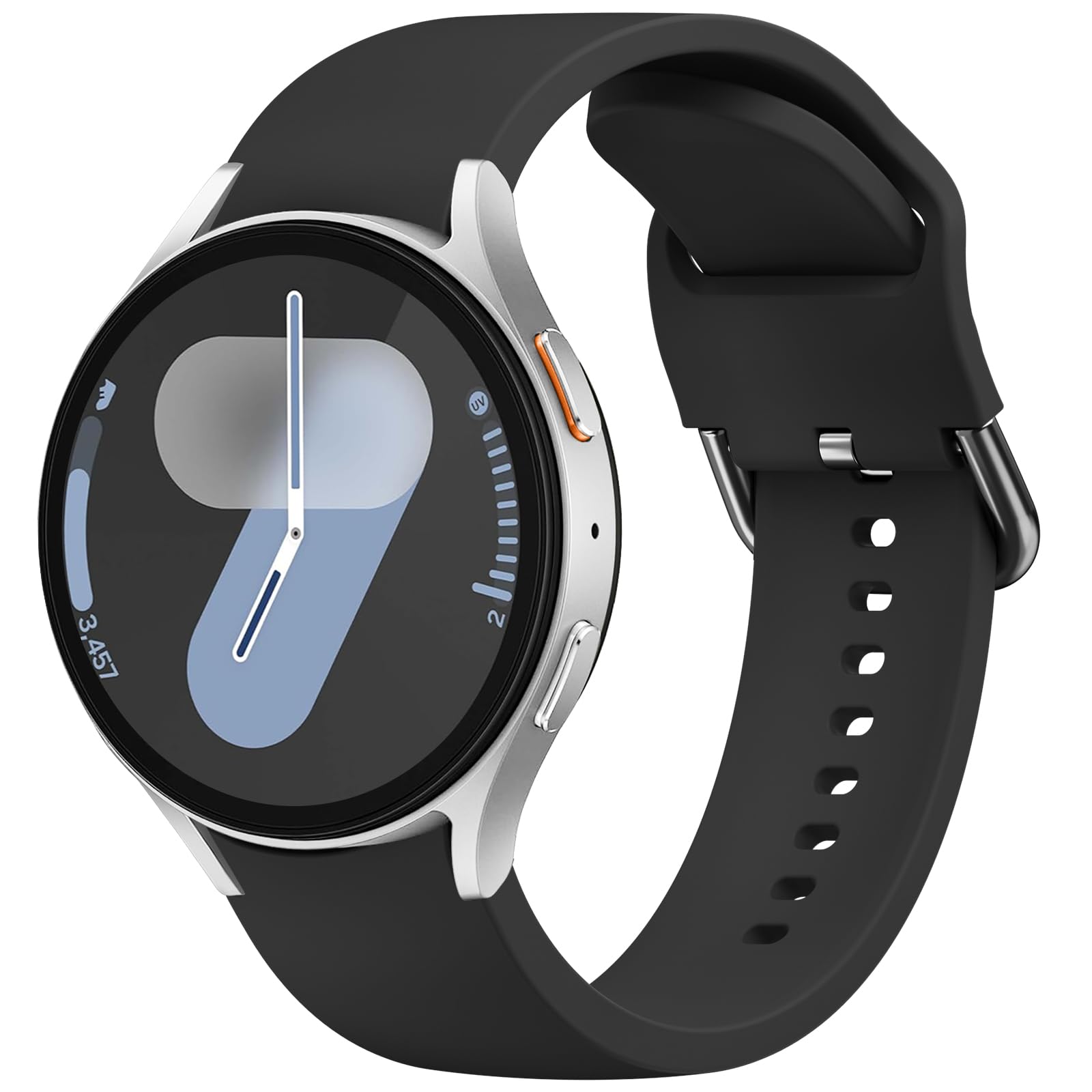 Tobfit Straps Compatible with Samsung Galaxy Watch 7/6/5/4 Strap 40mm 44mm,20mm Adjustable Original Style Silicone Sport Replacement for Samsung Galaxy Watch 7/6/5/4 Women Men-picture-23