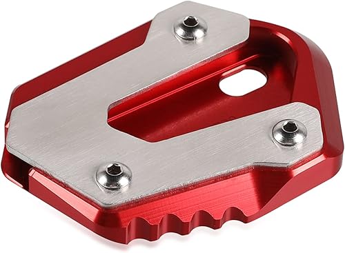 Miniatura 2 de Soporte lateral para motocicleta, ampliador de placa de soporte, accesorios de extensión lateral para V-Strom 650 V-Strom 650 XT rojo