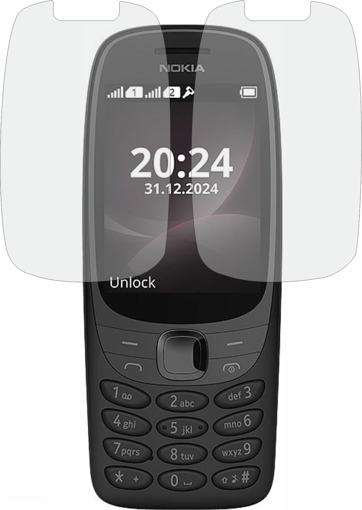 FASHEEN Screen Guard, Flexible, Nano Fiber Screen Protector, Not a Tempered Glass, Impossible ScreenGuard for Nokia 6310 2024
