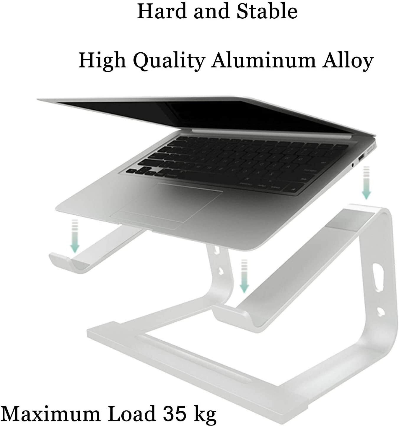 Supporto Per Laptop Regolabile - Leggero, Antiscivolo, 6 Angolazioni, Ventilato, Compatibile Fino A 17 Pollici - Foto 4