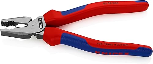 Miniatura 3 de KNIPEX Herramientas - Alicates combinados de alto apalancamiento, multicomponente (202200), 8 pulgadas