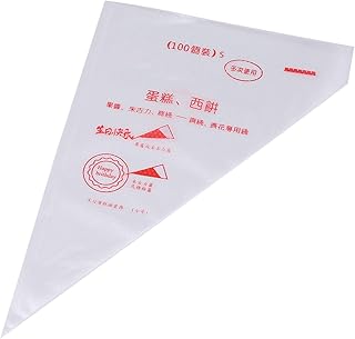 100 Pezzi Borse per Piping Riutilizzabile Antiscivolo Extra Spessa Sacchetto della Pasticceria Borse per la Glassa per Forniture per Decorare la Torta Torta Glassa Strumento di Cottura fai da te (S)