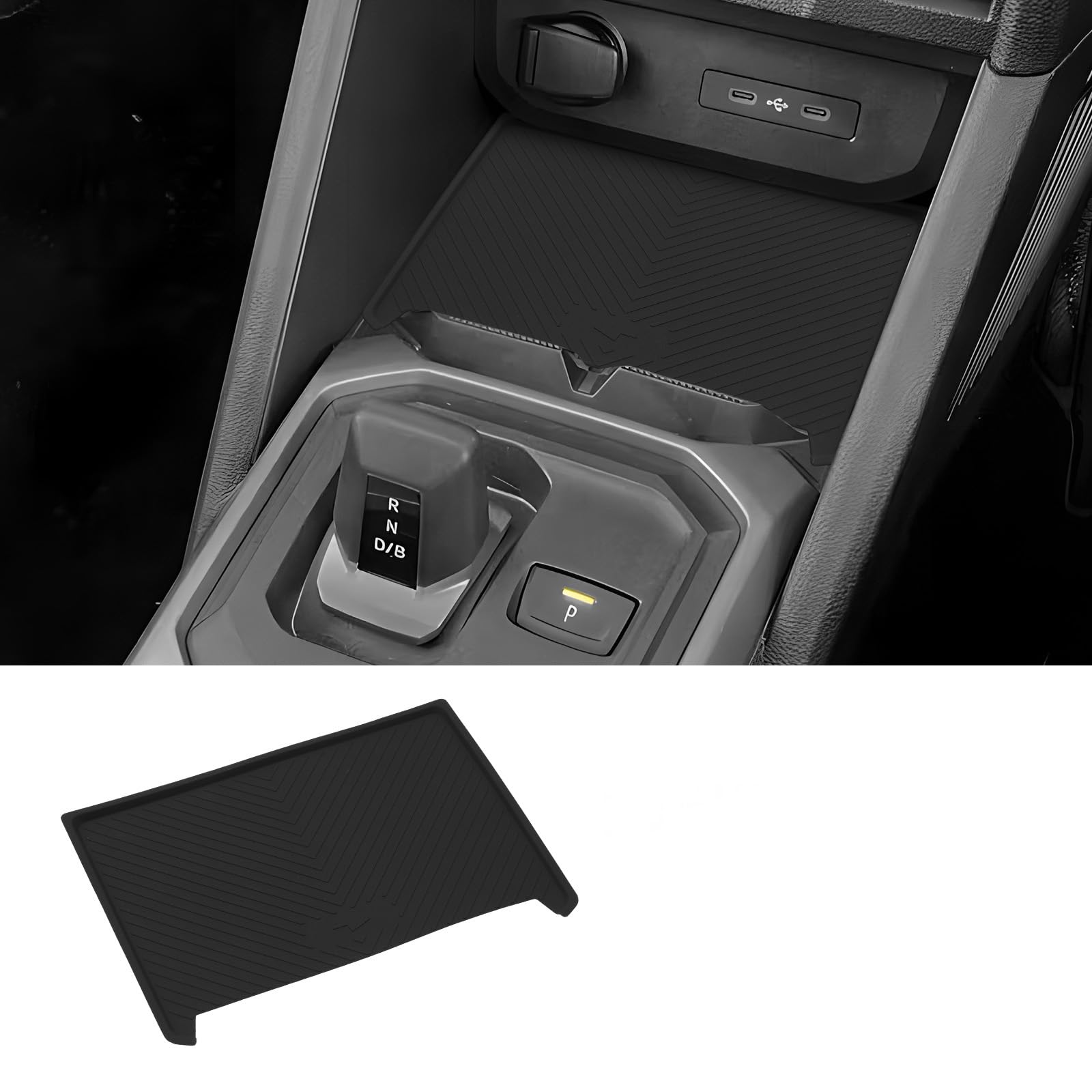 Alfombrilla para Dacia Duster 3 que soluciona los ruidos de objetos en la caja de almacenamiento