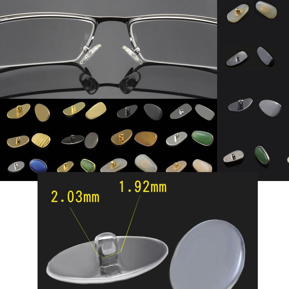 Almohadillas nasales para Gafas Almohadillas nasales for anteojos, Almohadillas nasales de Silicona, Almohadillas nasales Antideslizantes de Titanio for anteojos