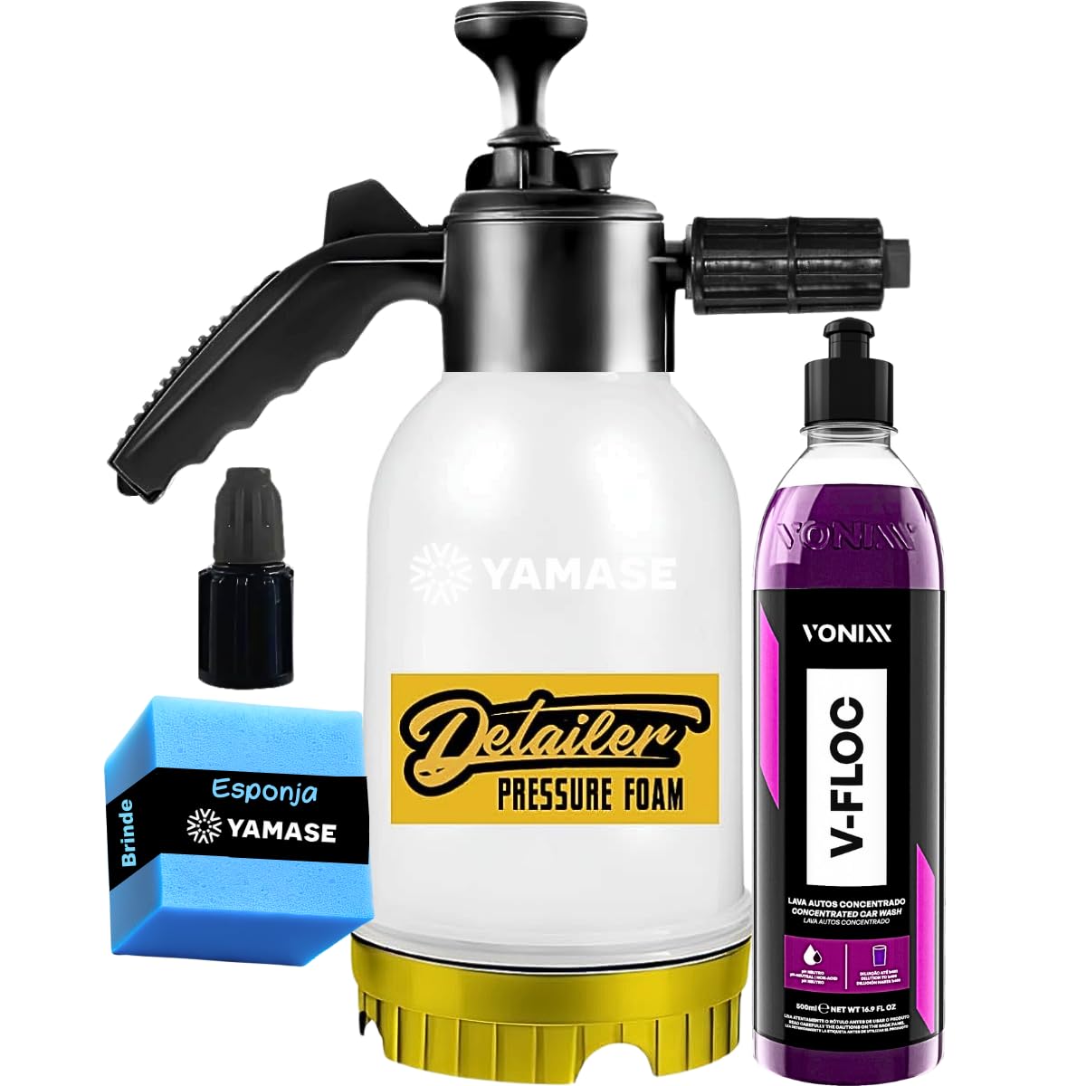 SNOW FOAM E PULVERIZADOR MANUAL HÍBRIDO 2 EM 1 – 2L DETAILER +