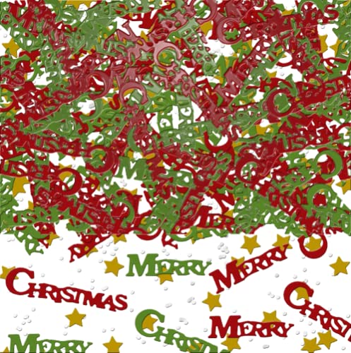 TRTO Merry Christmas Table Confetti Sprinkles Christmas Party Table Decorations Useful For Christmas