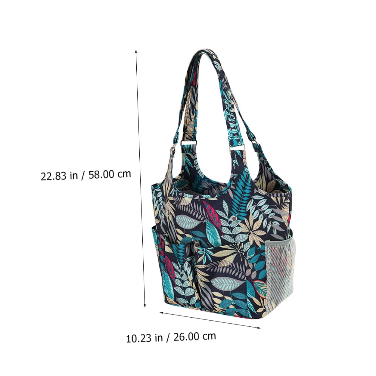 Bolsa de Almacenamiento para Tejer y Organizador de Hilo de Lana Múltiples Bolsillos, Azul, Resistente 600d Oxford, para Manualidades y Costura, Portátil y Duradera, Adecuado