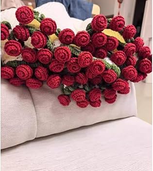 Amazon|Juxkov フラワーブーケブランケット 52 輪手咲き手編み花 Amazon|Juxkov フラワーブーケブランケット 52 輪手咲き手編み花