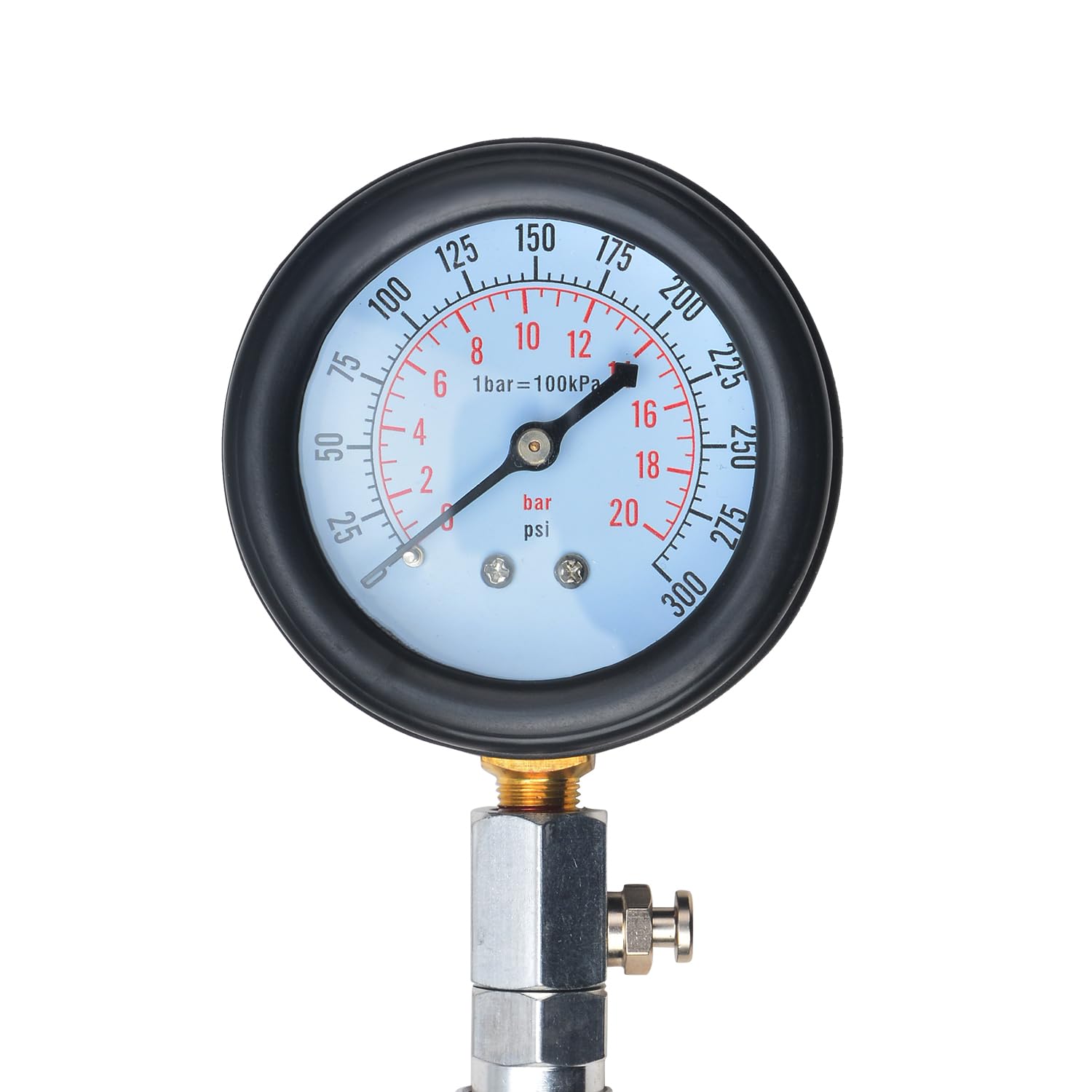 11PC Tester di compressione, Kit di strumenti per tester di compressione, Per testare la compressione dei cilindri, composto da cinque adattatori: M10, M12, M14, M16, M18, Adatto per test di compressi