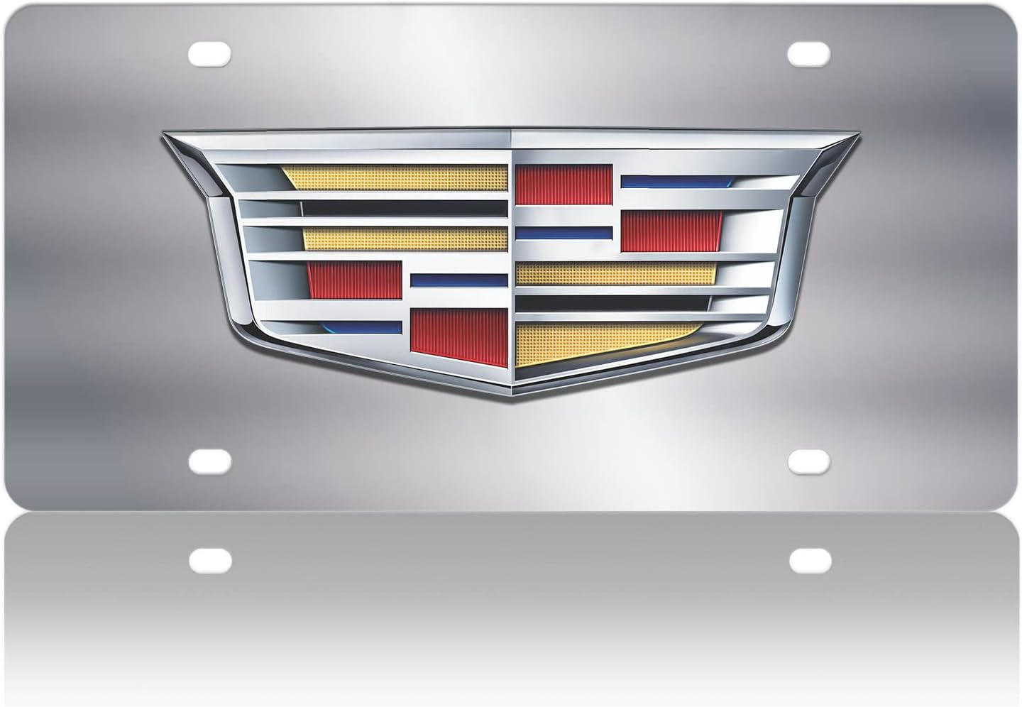 Eurosport Daytona- Cadillac Logo, Compatible with 2014- Current - Stainless Steel License Plate