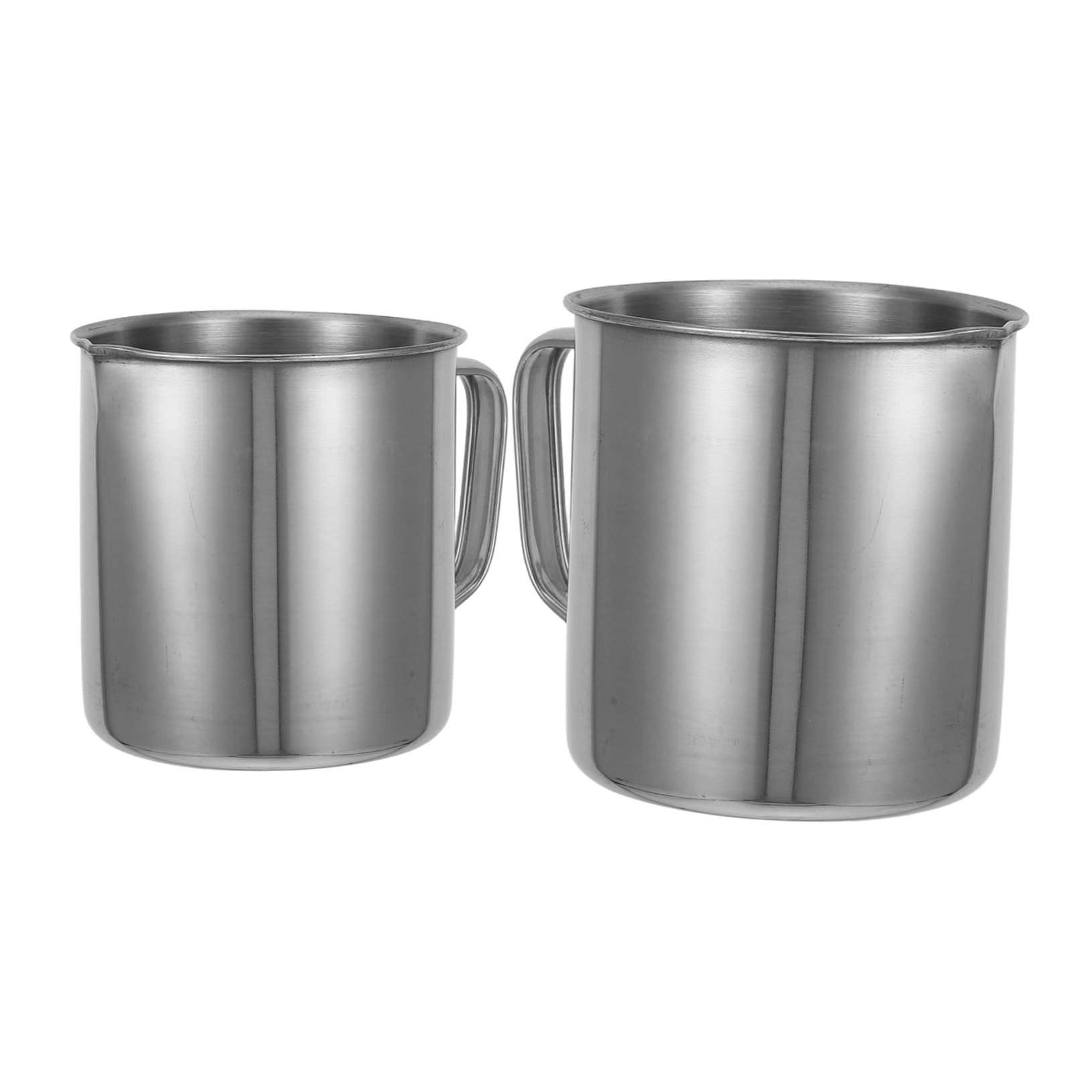 2piezas Vaso Medidor De Líquidos Tazas Inoxidable Resistente Para Panadería