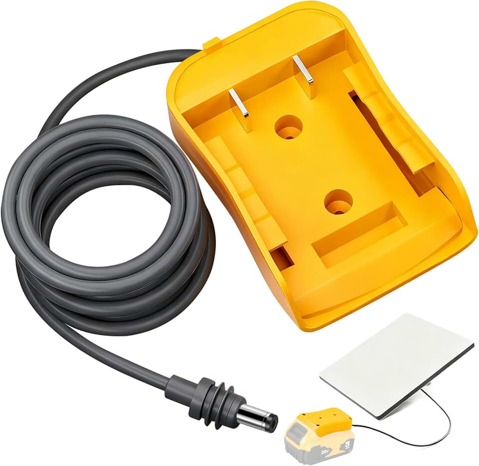 MWIN Adaptador de Bateria Mwin Starlink Mini - Acessórios Compatíveis para Starlink Mini com Bateria 20V, Cabo de Alimentação de 3.2FT para Conector de Cabo de Energia CC