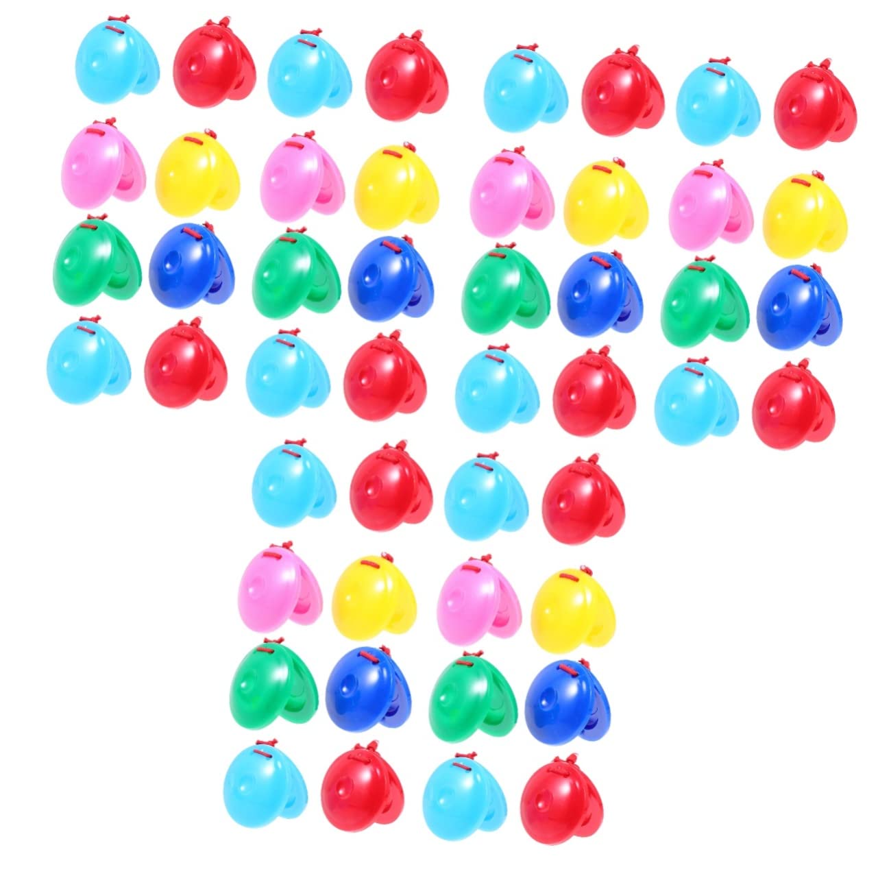 Milisten 72 Pcs Plastic Castanets Band & Orchestra Musical Instruments Kids Music Finger Boards for Kids Castanets Percussion Rhythm Toys for Kids Kid Toy Puzzle Make a Decision Preschool