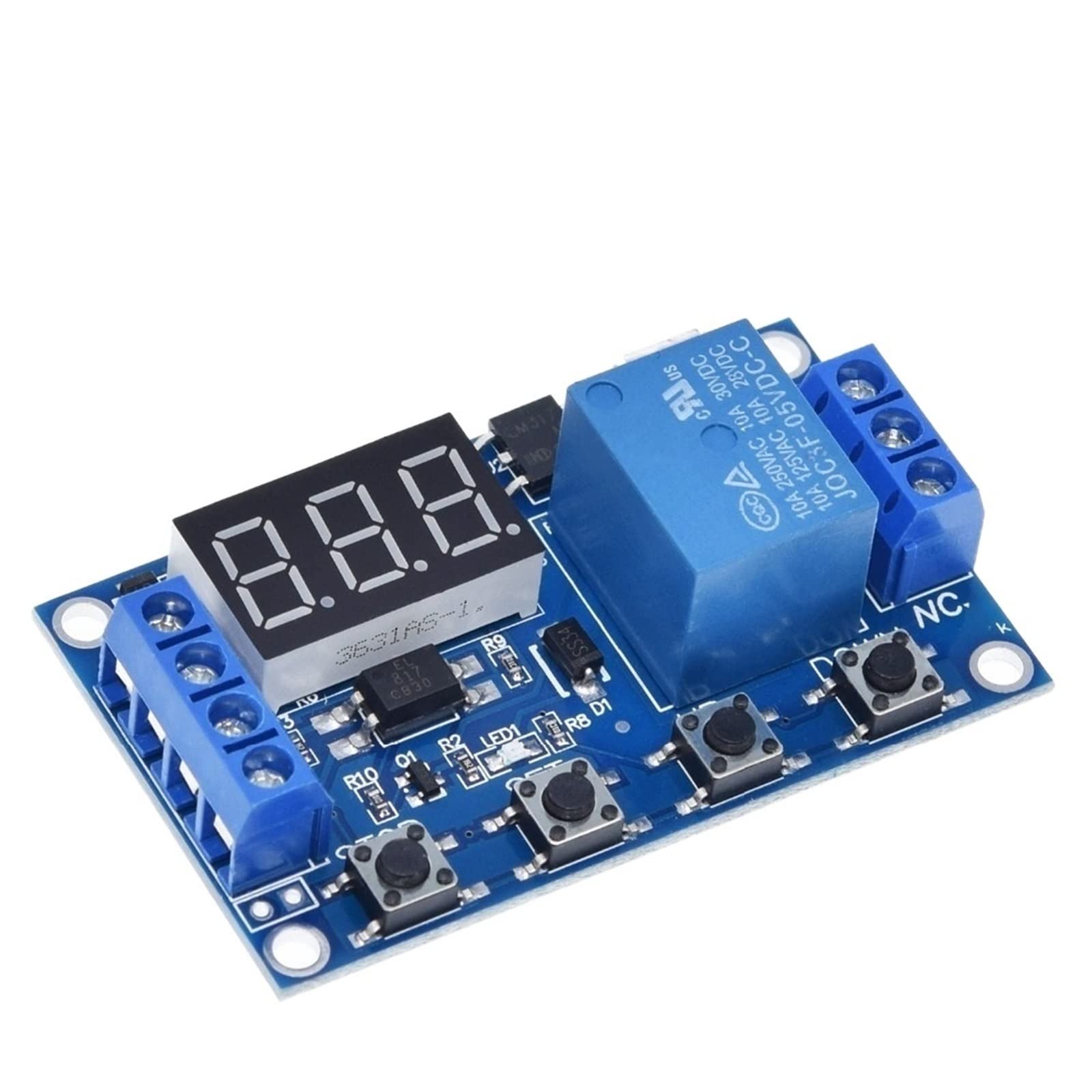 1 Canale 5V Modulo Relè di Ritardo Trigger Interruttore Off/ON Ciclo Temporizzazione 999 Minuti Scheda Rele Pz