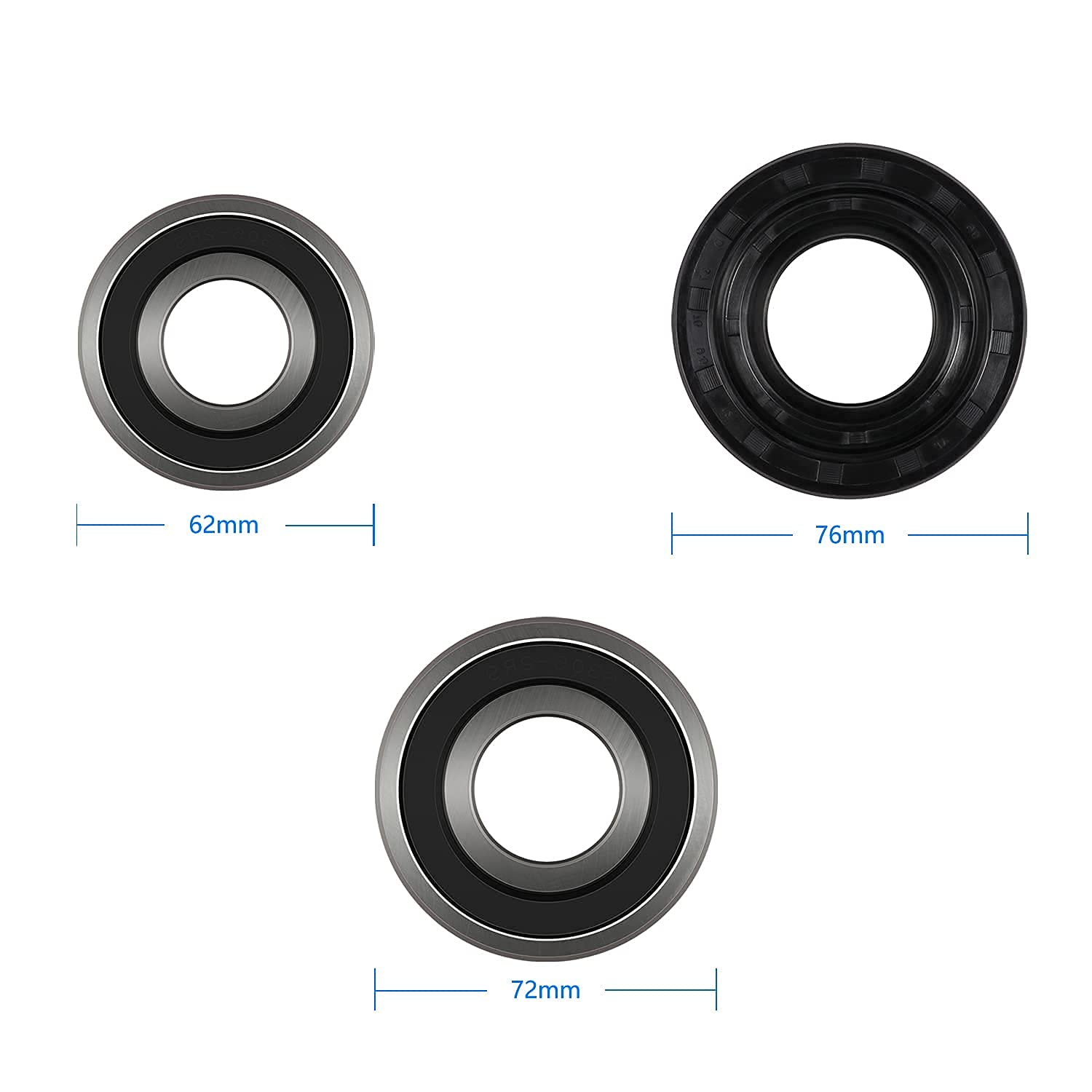 Front Load Washer Tub Bearings and Seal Kit Compatible for LG & Kenmore