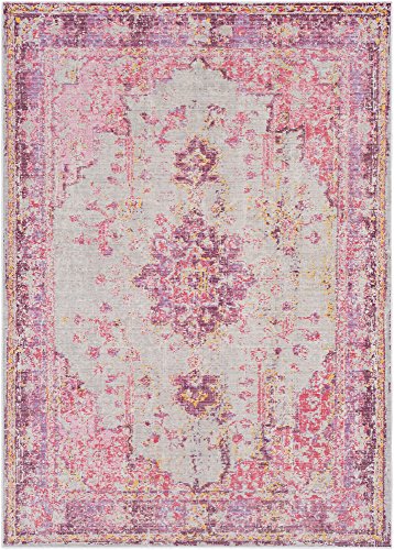Tapete decorativo tradicional Livabliss 7'10" x 10'3" rosa brillante miniatura 1