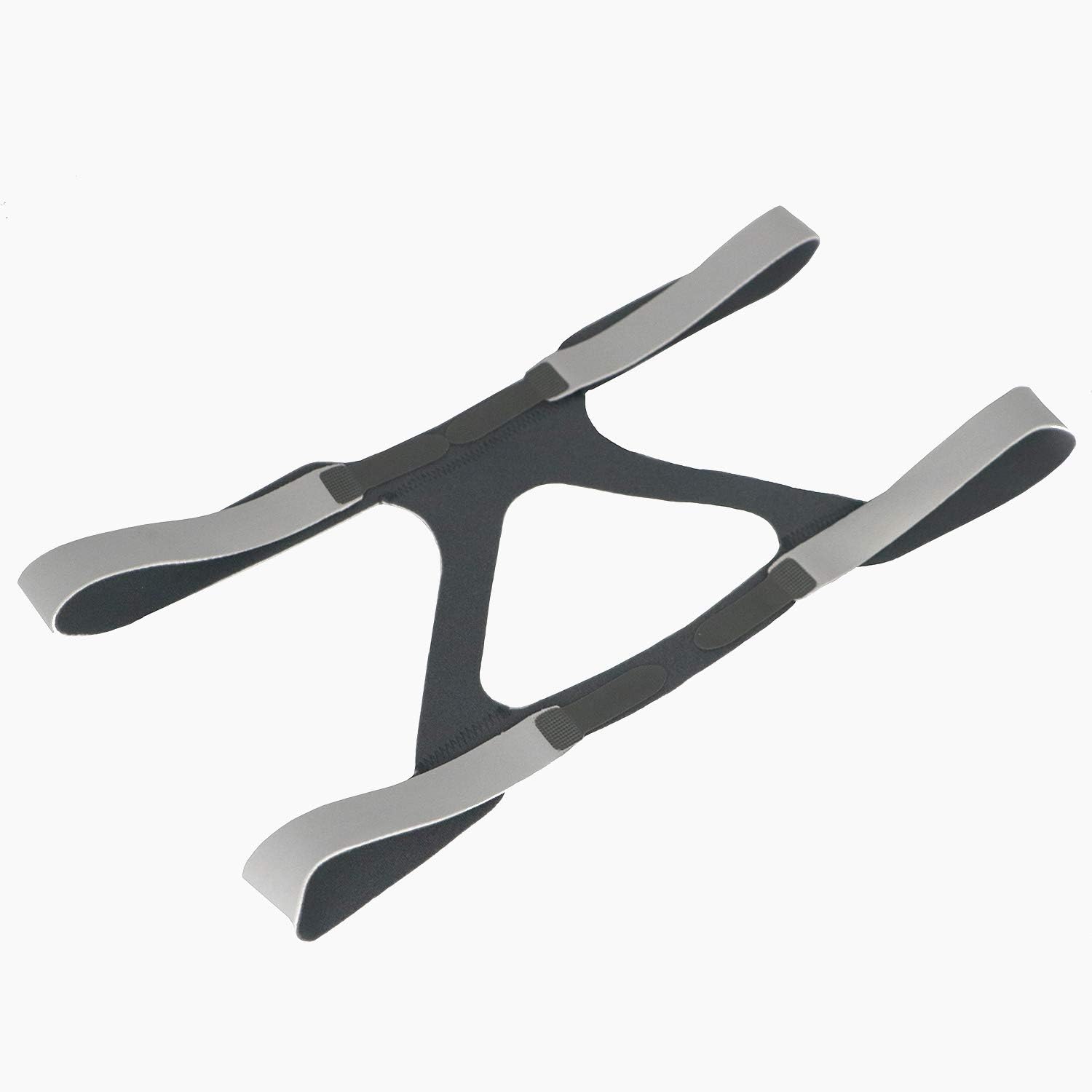 Universal CPAP Headgear, Hersvin Replacement Headband Straps Compatible with Most Nasal, Full-Face Sleep Apnea Masks of Respironics, Resmed, Resmart (Light Grey)