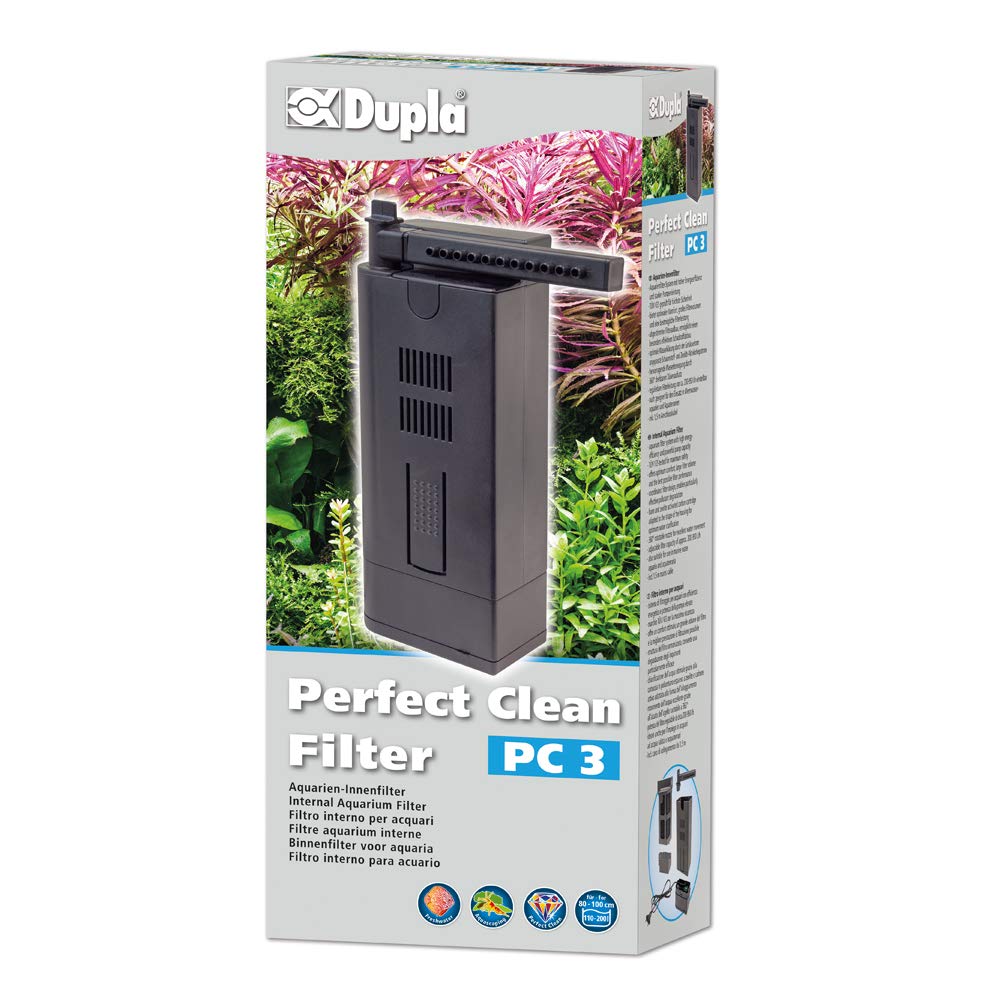 Filtro Interno Dupla Perfect Clean PC3, Per Acquari 110-200 Litri, Filtraggio Meccanico E Biologico, 11 W, Portata 200-950 L/h