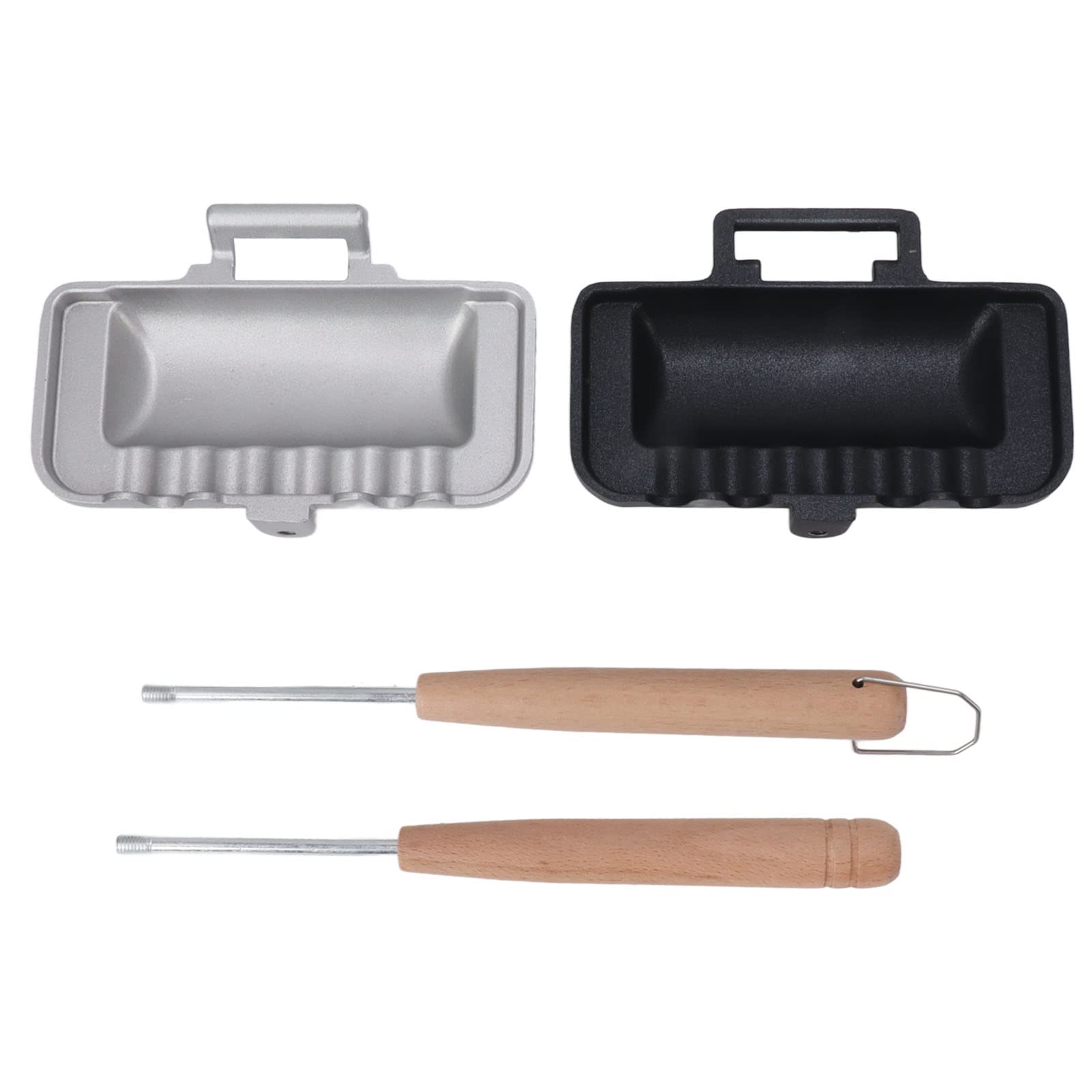 Poêle à Frire Double Face pour Sandwich, Machine à Fromage grillé Machine à Sandwich Antiadhésive Poêle à Griller pour Crêpes, Omelettes, Frittatas, Pain et Toasts