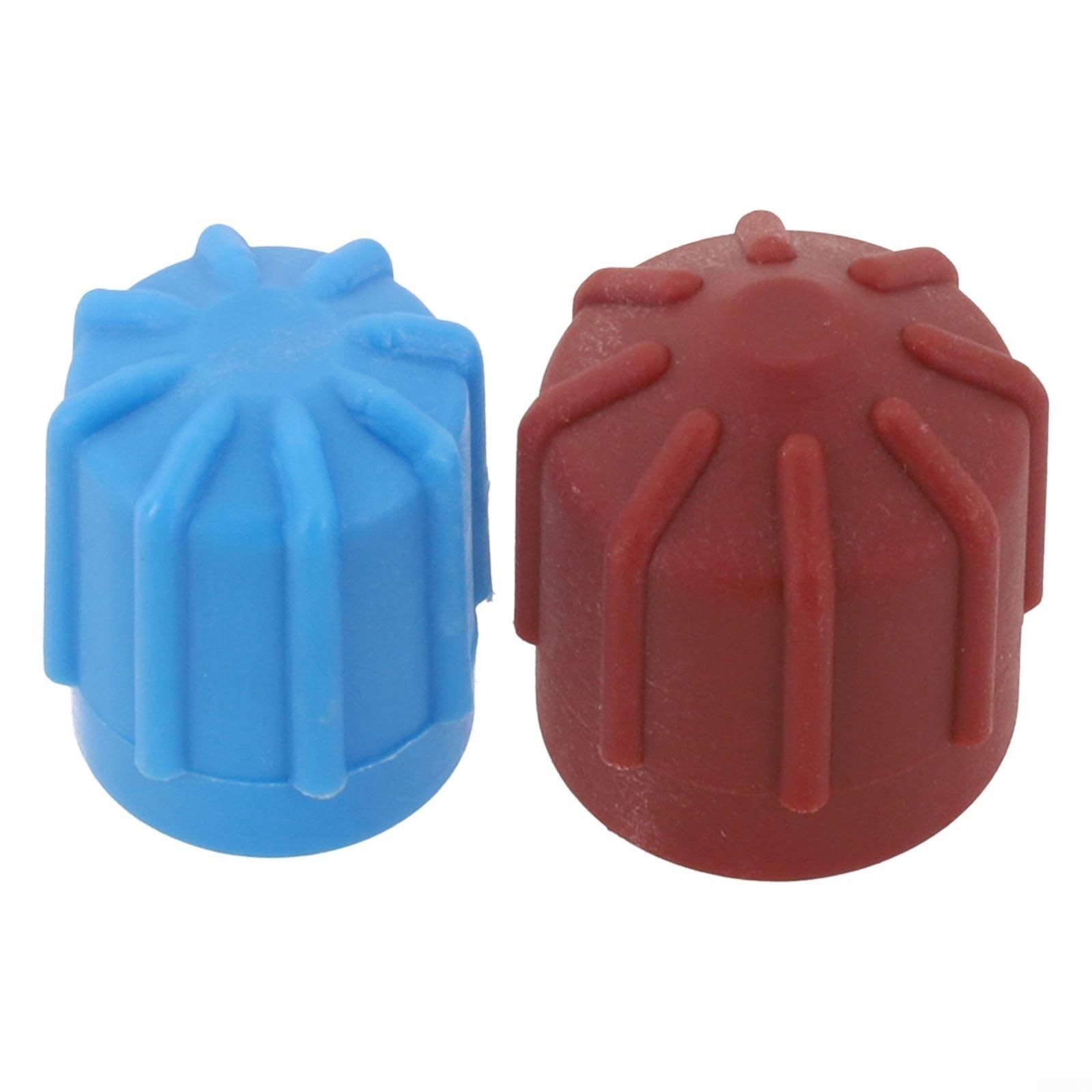 Lot de 2 bouchons de valve pour climatisation de voiture - Haute basse pression - R134a - Compatible avec r1234yf