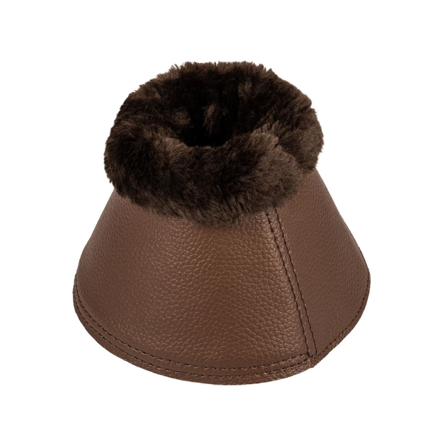 Paraglomi per cavalli in ecopelle con pelo sintetico chiusura velcro e imbootitura neoprene Full