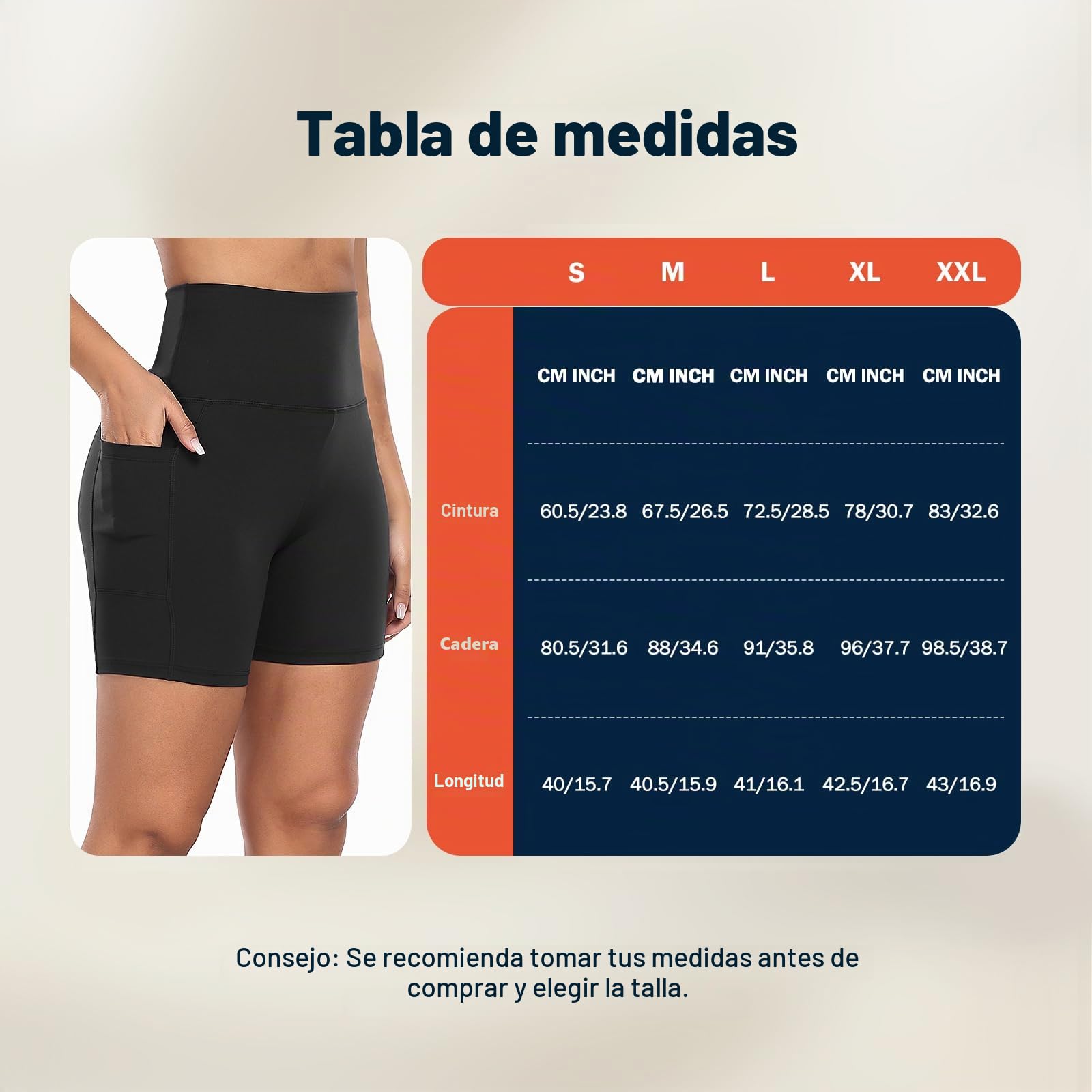 Pantalones Cortos Deporte Mujer Cintura Alta Shorts Leggins Pantalones Cortos de Yoga para Correr Gym Fitness Mallas Deportivos con Bolsillos Laterales GI371