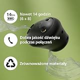 Philips TAT2149BK True Wireless In Ear Bluetooth Sluchawki, Swietna jakosc w dobrej cenie, Naturalny dzwiek, Dynamiczny bas, Etui do ladowania w rozmiarze kieszonkowym, Czyste polaczenia – Czarny