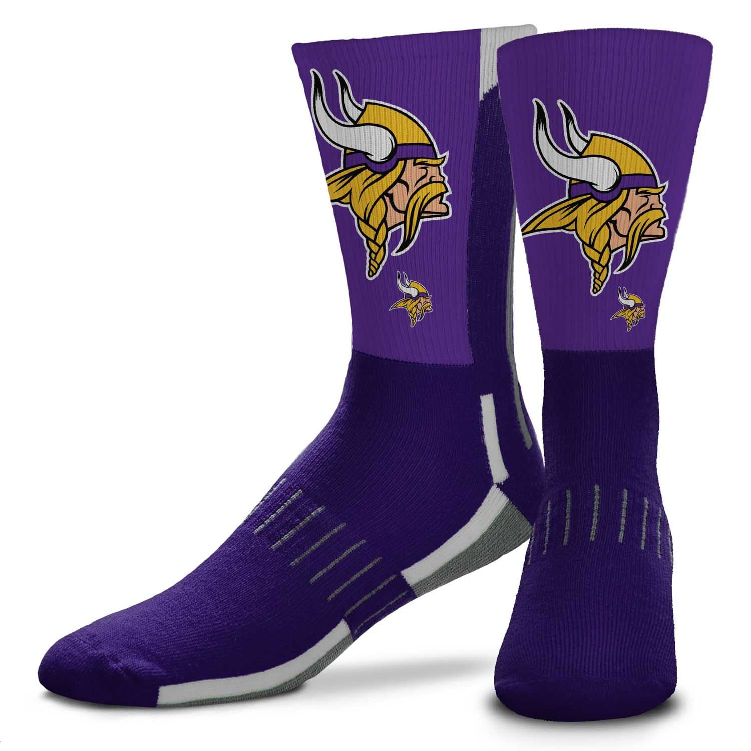 For Bare Feet NFL Adult Curve Socks - Game Day Apparel - Machine Washable - Warm & Cold Weather - Comfort and Style for Men