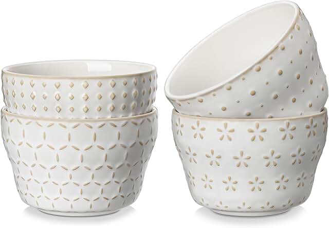 MALACASA Small Dessert Bowls 8 oz, Ice Cream Bowls, Dipping Sauce bowls,...