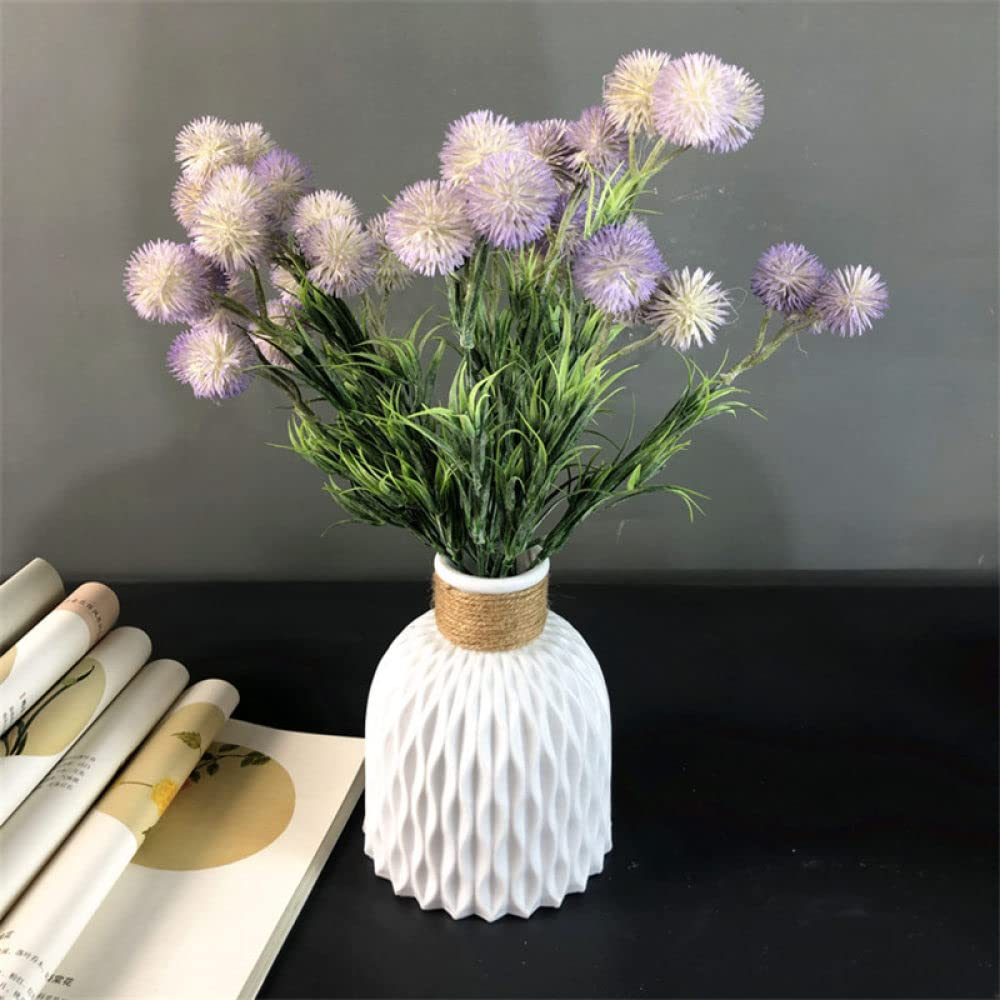 Plastikowy wazon nietłukący anty-ceramiczny minimalistyczny kompozycja kwiatowa Ornament nieprzerwany ślubny wystrój domu, szary d