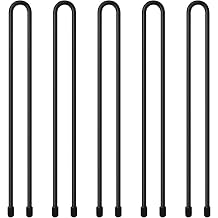 5-Pack 18-Inch Silicone Cable Ties Reusable Flexible Cord Organizers with Steel Core for Home, Office, Kitchen & Travel 4mm Diameter
