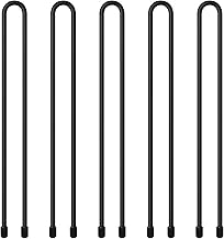 5-Pack 18-Inch Silicone Cable Ties – Reusable Flexible Cord Organizers with Steel Core for Home, Office, Kitchen & Travel (4mm Diameter)