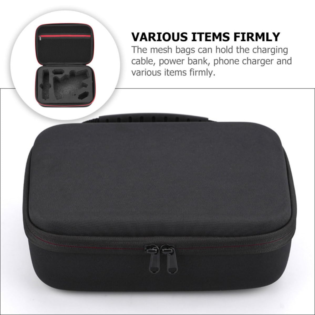 Bolsa Organizadora de Cables Bolsillos de Malla, Tela Oxford y Nylon, Profesional y Práctica para Almacenamiento y Viaje de Accesorios Electrónicos