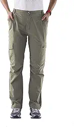 Calça cargo feminina para caminhada ao ar livre, secagem rápida, leve, calça tática, costura interna de 73,7 cm