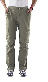 Calça cargo feminina para caminhada ao ar livre, secagem rápida, leve, calça tática, costura interna de 73,7 cm