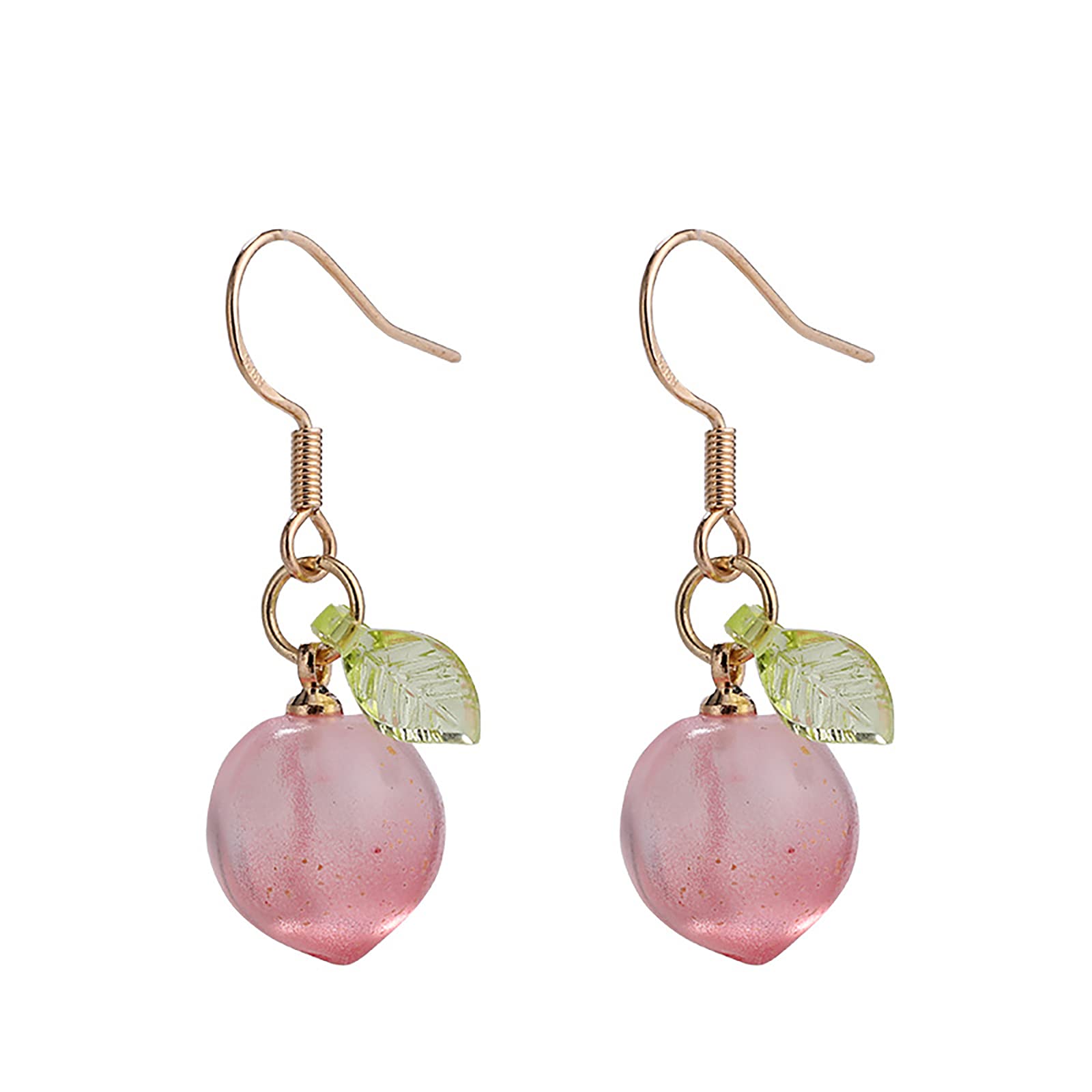 ROSTIVOHoney Peach Earrings for Women Fruit Dangle Earrings