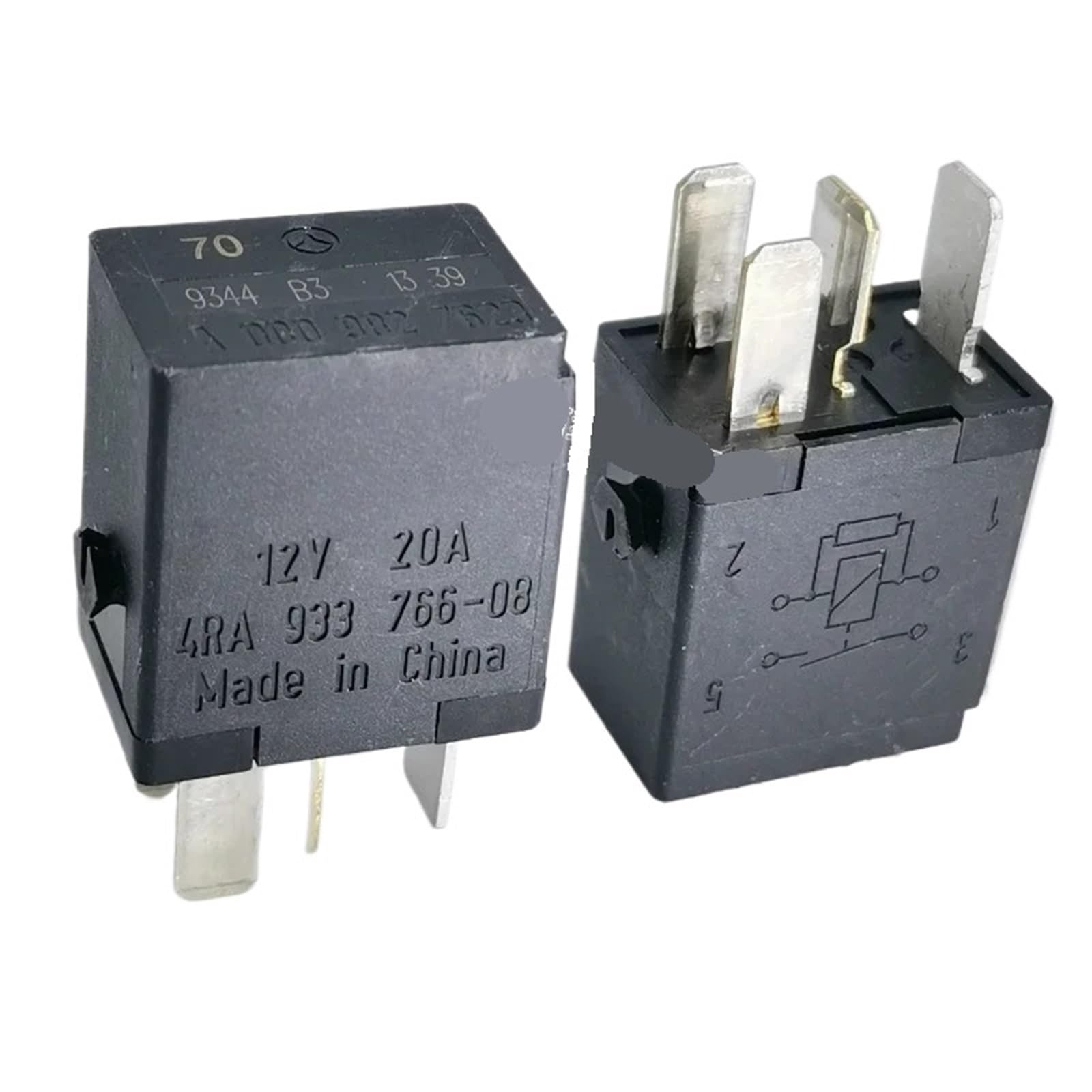 1 relais/lot : 4RA 933 766-08 12 V 20 A 4 broches relais automobile