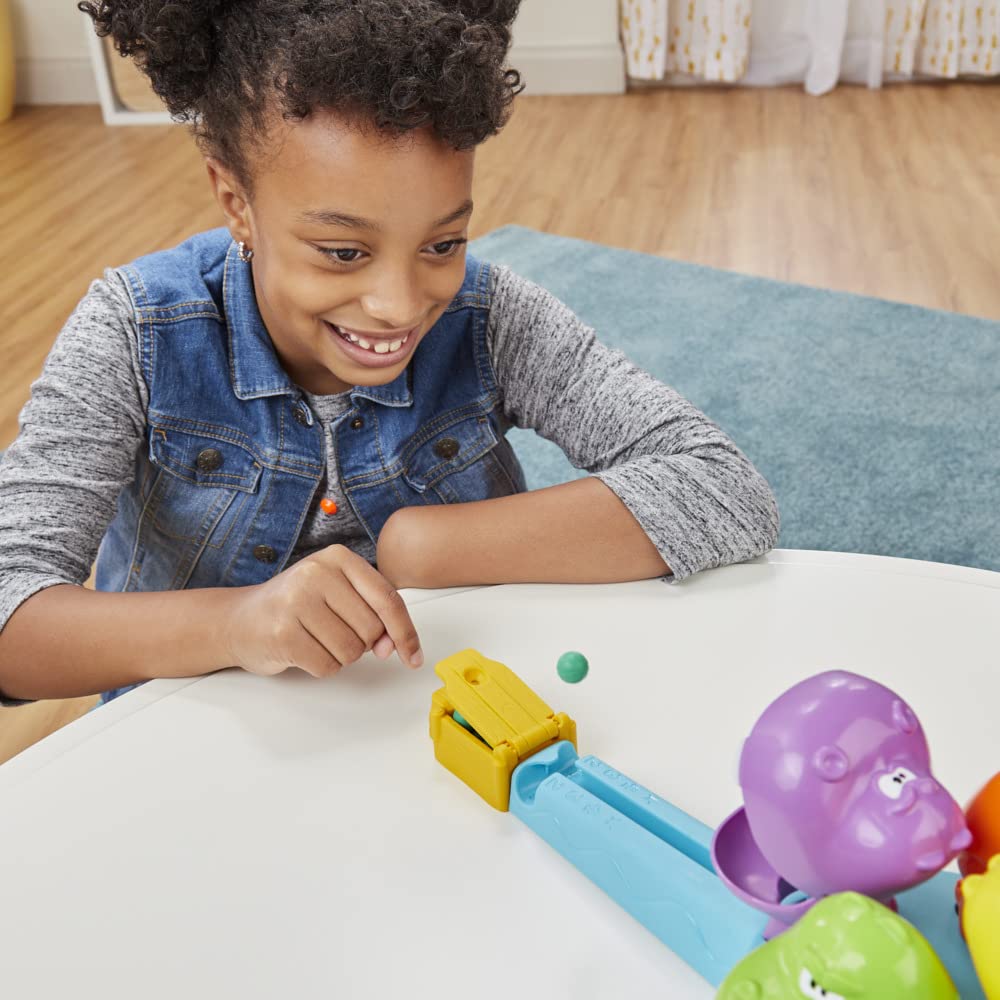 Hungry Hungry Hippos Launchers Kinderspiel ab 4 Jahren, elektronisches Kindergartenspiel für 2 bis 4 Spieler