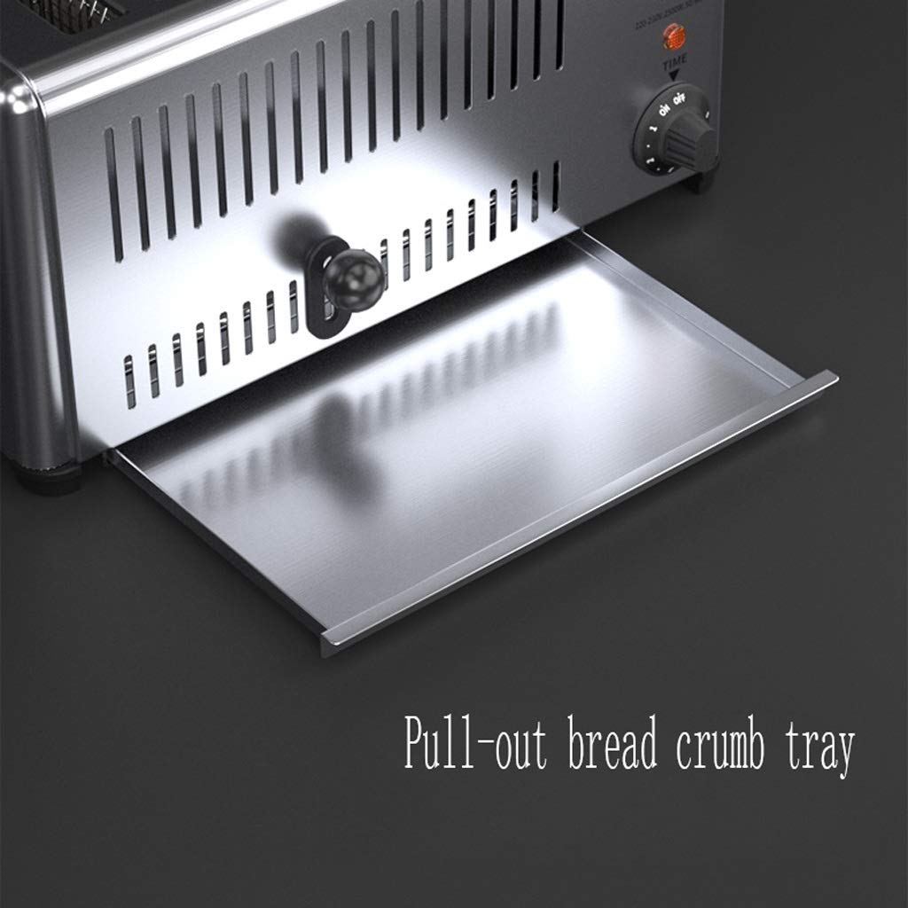 Tostapane Tostapane Colazione Macchina Commercial Hotel Tostapane 6-Fetta griglia Bun Forno Barbecue Clip del panino Tostapane Tostapane per Toast Farciti