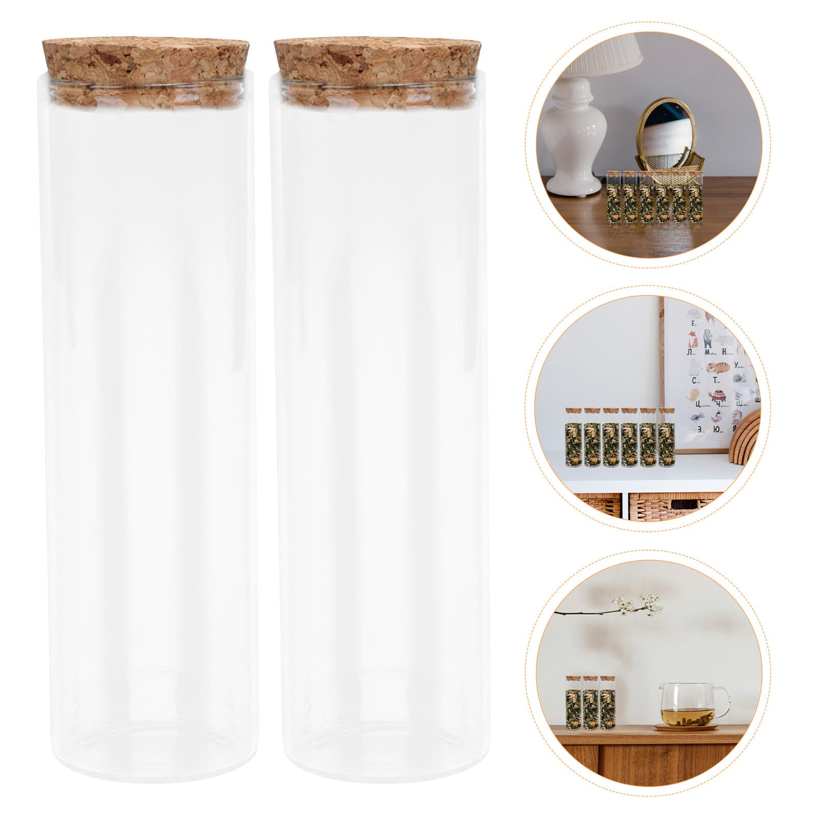 40 Glasreagenzgläser mit Korken 30 Ml Kleine Transparente Fläschchen mit Flachem Boden aus Robustem Glas für Aufbewahrung Dekoration und Bastelprojekte