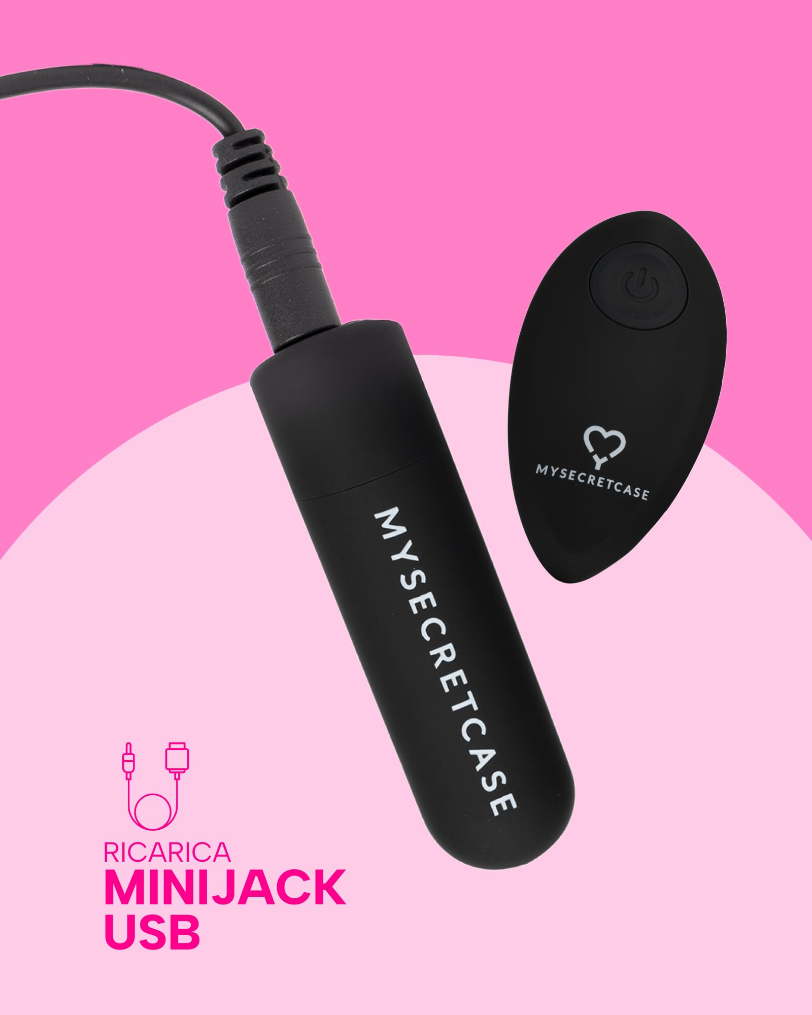 MySecretCase Mutandine Vibranti con Telecomando - Vibratoreper Donna Professionale, Sextoys Coppia, Vibratore Clitoride Femminile, Stimolatore Vibrante Donne Piccolo, Mutande Sexy a distanza (S/M)
