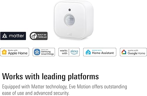 Miniatura 2 de Eve Paquete de 3 unidades de movimiento y sensor de luz inteligente, IPX3, activación automática de dispositivos, a prueba de futuro con materia y