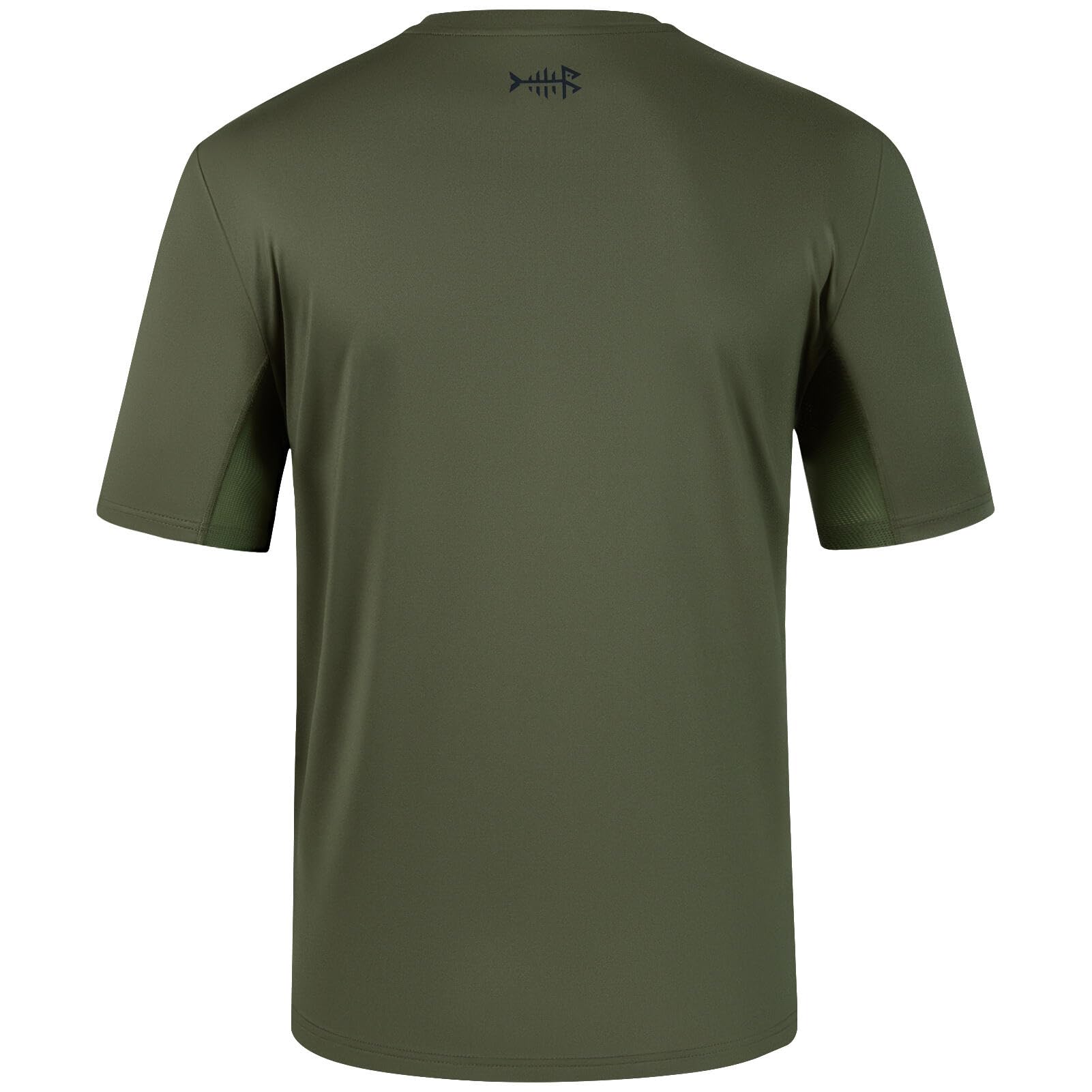 Bassdash Uomo UPF 50+ Performance Maglietta Tascabile a Maniche Corte Protezione Solare UV Pesca Escursione Kayak Camicie Sportive