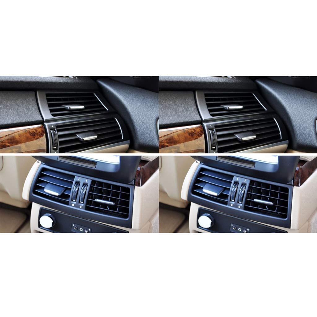 Shiwaki 2 Languettes Ventilation Arrière BMW X5 E70 X6 E71 - Clip Grille Aération Climatisation
